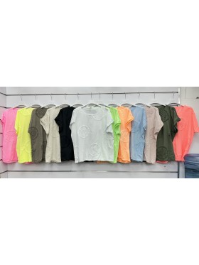 Bluzki damskie Włoski, size uni, paczka 6szt, mix kolor