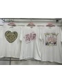 Bluzki damskie Włoski, size uni, paczka 6szt, mix kolor