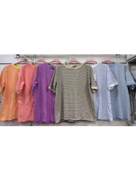 Bluzki damskie Włoski, size uni, paczka 6szt, mix kolor