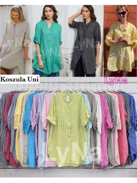 Koszule damskie Włoski, size uni, paczka 6szt, mix kolor