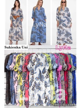 Sukienki damskie Włoski, size uni, paczka 6szt, mix kolor