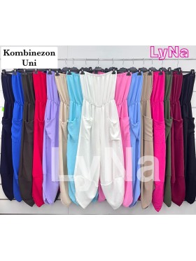 Kombinezony damskie Włoski, size uni, paczka 6szt, mix kolor