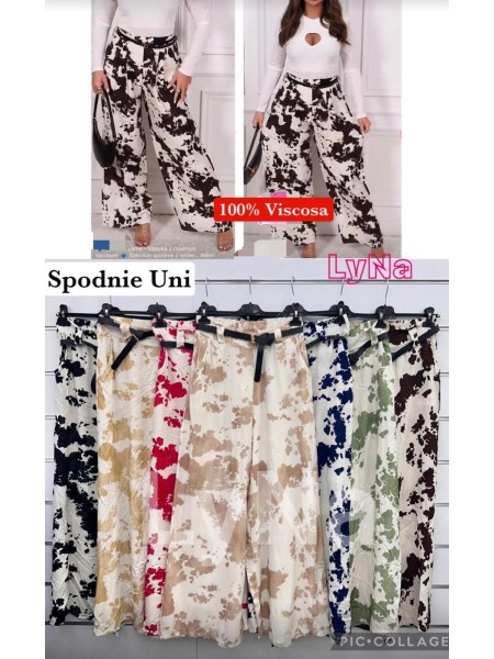 Spodnie damskie Włoski, size uni, paczka 6szt, mix kolor
