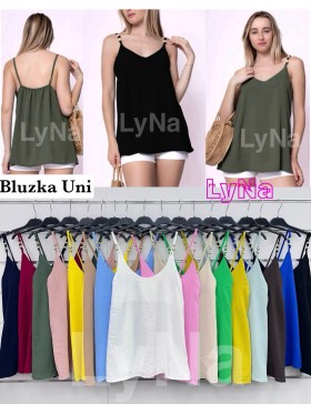 Bluzki damskie Włoski, size uni, paczka 6szt, mix kolor