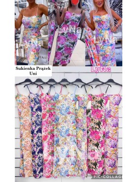 Sukienki damskie Włoski, size uni, paczka 6szt, mix kolor