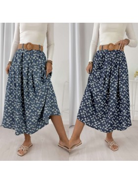Spódnica długa damskie Włoski, size uni, paczka 6szt, mix kolor