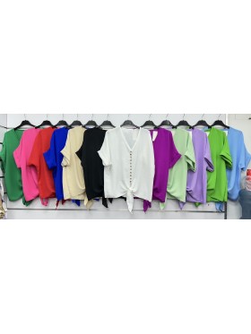 Bluzki damskie Włoski, size uni, paczka 6szt, mix kolor