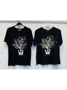 Bluzki damskie Włoski, size uni, paczka 6szt, mix kolor