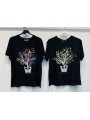 Bluzki damskie Włoski, size uni, paczka 6szt, mix kolor