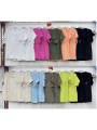 Bluzki damskie Włoski, size uni, paczka 6szt, mix kolor