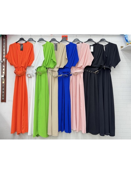 Sukienki damskie Włoski, size uni, paczka 6szt, mix kolor
