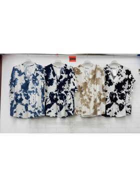 Bluzki damskie Włoski, size uni, paczka 6szt, mix kolor