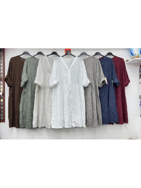 Sukienki damskie Włoski, size uni, paczka 6szt, mix kolor