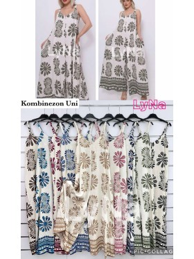 Kombinezony damskie Włoski, size uni, paczka 6szt, mix kolor