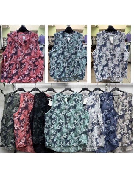Bluzki damskie wloskie, Size uni,paczka 6szt,mix kolor