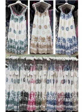Sukienki damskie wloskie, Size uni,paczka 6szt,mix kolor