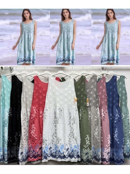 Sukienki damskie wloskie, Size uni,paczka 6szt,mix kolor