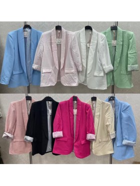 Marynarki damskie wloskie, Size uni,paczka 6szt,mix kolor