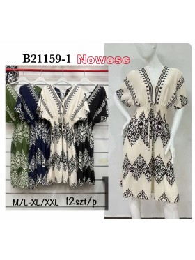 Sukienki damskie , size m-2xl, paczka 12szt, mix kolor