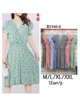 Sukienki damskie , size m-2xl, paczka 12szt, mix kolor