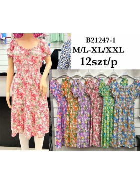 Sukienki damskie , size m-2xl, paczka 12szt, mix kolor