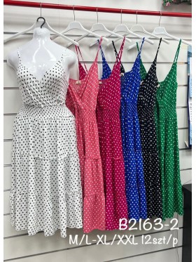 Sukienki damskie , size m-2xl, paczka 12szt, mix kolor