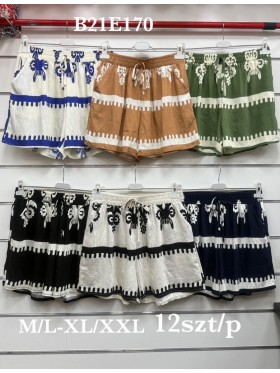 Spodenki damskie , size m-2xl, paczka 12szt, mix kolor