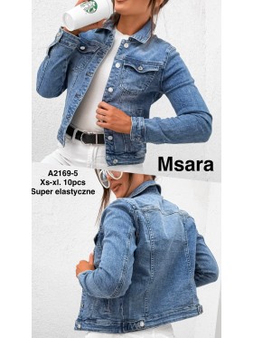 Kurtki Jeansowe damskie M'sara , size xs-xl paczka 10szt,