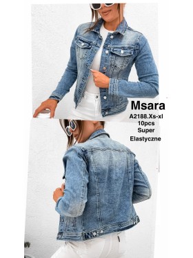 Kurtki Jeansowe damskie M'sara , size xs-xl paczka 10szt,