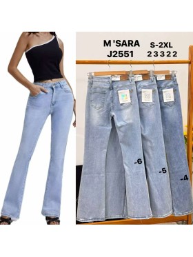 Jeansy damskie M'sara , size s-2xl paczka 12szt,