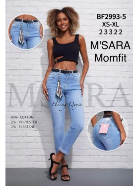 Jeansy damskie M'sara , size XS-xl paczka 12szt,