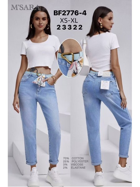 Jeansy damskie M'sara , size XS-xl paczka 12szt,