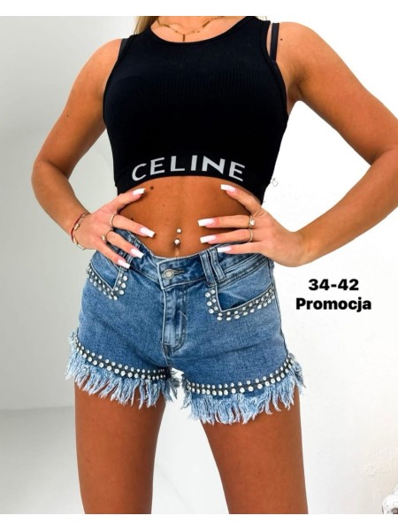 Spodenki jeansowe damskie , size 34-42 paczka 10szt,