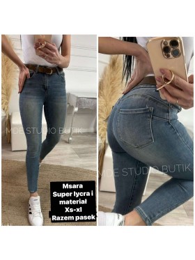 Jeansy damskie M'sara , size XS-xl paczka 10szt,