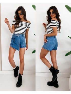 Spódnica krótka jeansowa damska , size XS-XL paczka 10szt,