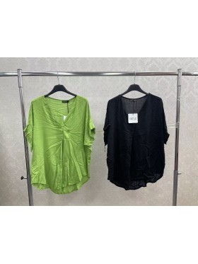 Bluzki damskie wloskie, Size uni,paczka 6szt,mix kolor