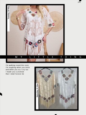 Bluzki damskie wloskie, Size uni,paczka 6szt,mix kolor