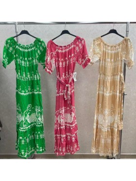 Sukienki damskie wloskie, Size uni,paczka 6szt,mix kolor