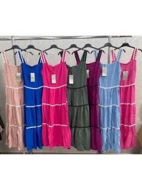 Sukienki damskie wloskie, Size uni,paczka 6szt,mix kolor