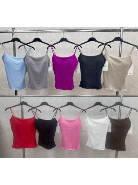 Bluzki damskie wloskie, Size uni,paczka 6szt,mix kolor
