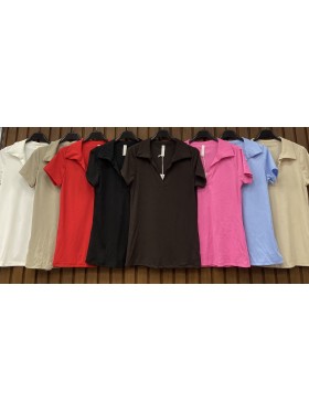Bluzki damskie wloskie, Size uni,paczka 6szt,mix kolor