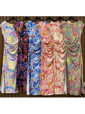 Sukienki damskie wloskie, Size uni,paczka 6szt,mix kolor