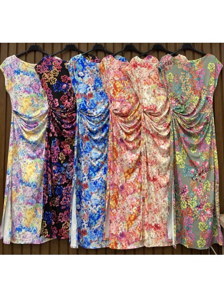 Sukienki damskie wloskie, Size uni,paczka 6szt,mix kolor