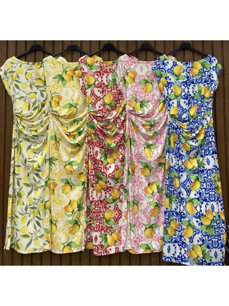 Sukienki damskie wloskie, Size uni,paczka 6szt,mix kolor