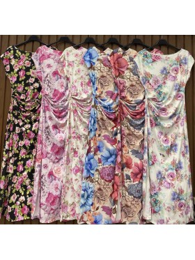 Sukienki damskie wloskie, Size uni,paczka 6szt,mix kolor