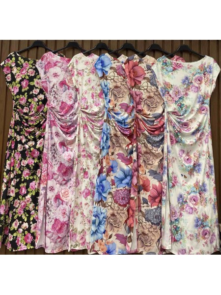 Sukienki damskie wloskie, Size uni,paczka 6szt,mix kolor