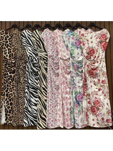 Sukienki damskie wloskie, Size uni,paczka 6szt,mix kolor