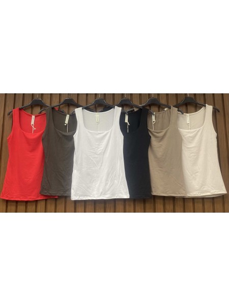 Bluzki damskie wloskie, Size uni,paczka 6szt,mix kolor