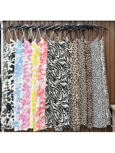 Sukienki damskie wloskie, Size uni,paczka 6szt,mix kolor