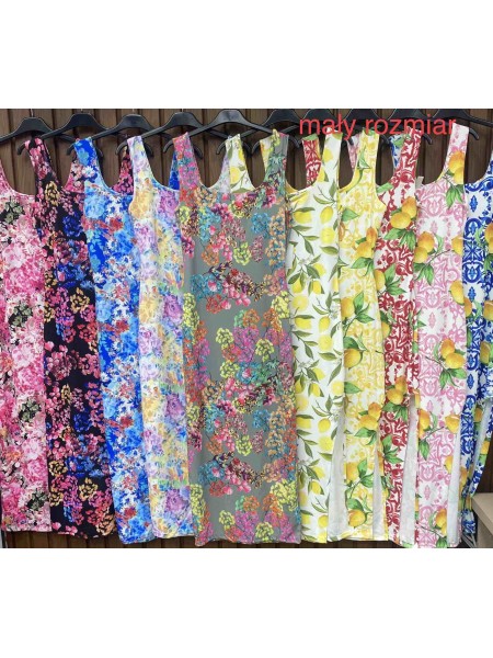Sukienki damskie wloskie, Size uni maly,paczka 6szt,mix kolor